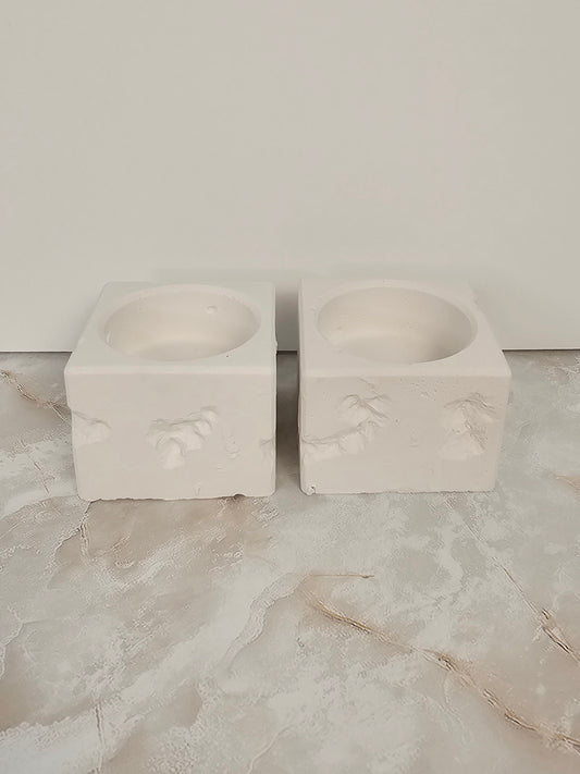 Broken Stone Look Candlesticks