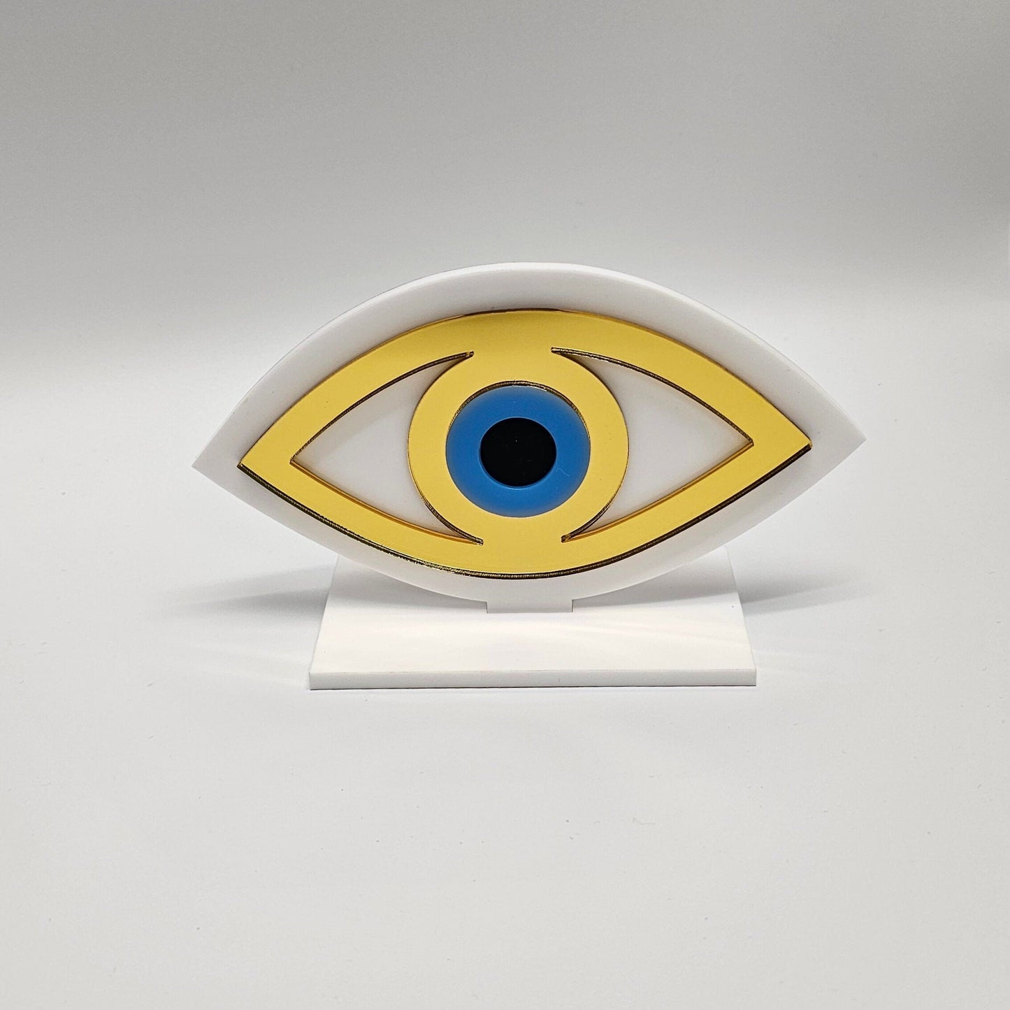 Handmade Plexiglass Evil Eye Table Decor, Evil Eye decor, Home Decor, Protection Ornament,Evil Eye Gift, Maroccan Decor