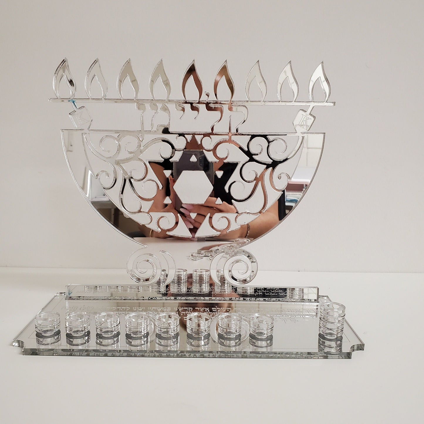 Custom menorah for Hanukkah, Custom menorah, Jewish menorah, Chanukah, Chanukia, Judica