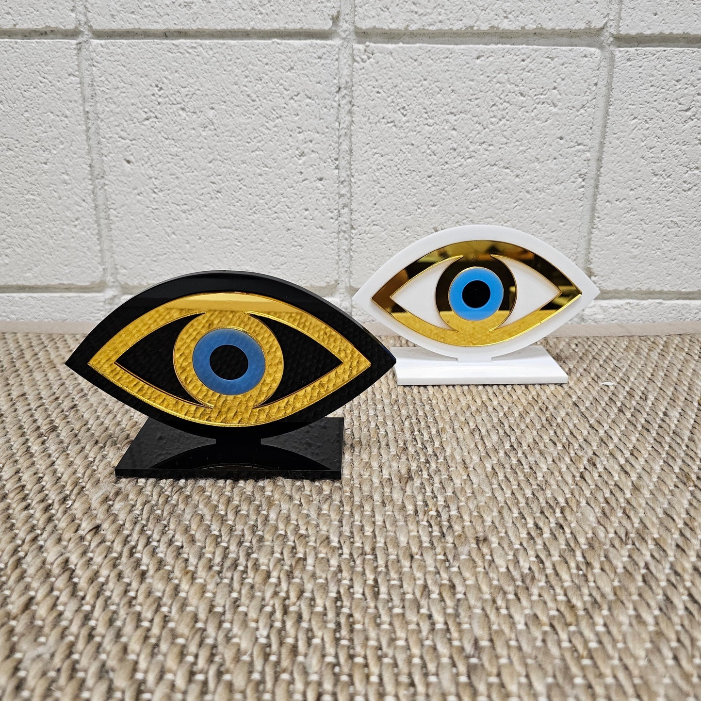 Handmade Plexiglass Evil Eye Table Decor, Evil Eye decor, Home Decor, Protection Ornament,Evil Eye Gift, Maroccan Decor