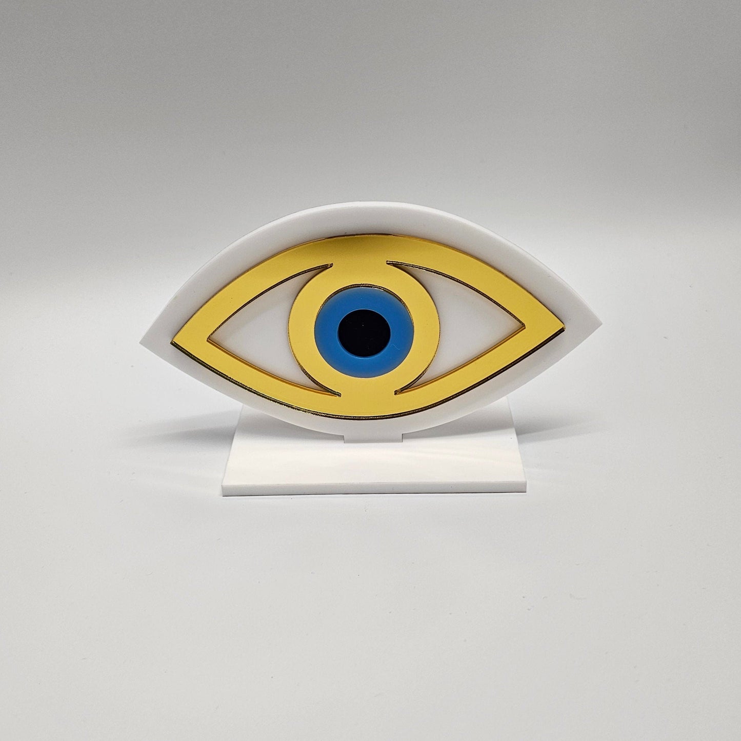 Handmade Plexiglass Evil Eye Table Decor, Evil Eye decor, Home Decor, Protection Ornament,Evil Eye Gift, Maroccan Decor