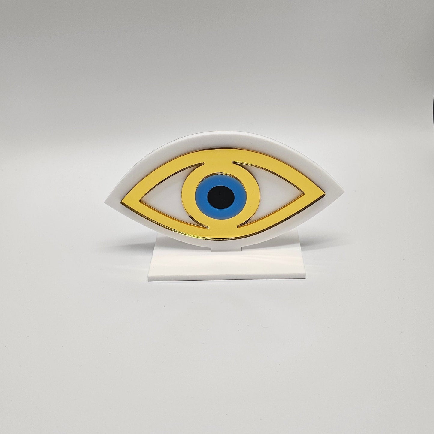 Handmade Plexiglass Evil Eye Table Decor, Evil Eye decor, Home Decor, Protection Ornament,Evil Eye Gift, Maroccan Decor