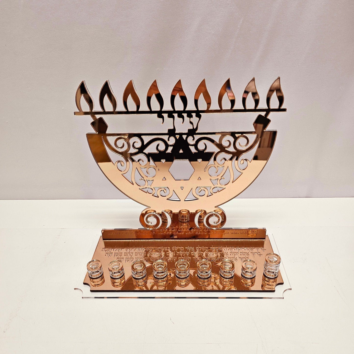 Custom menorah for Hanukkah, Custom menorah, Jewish menorah, Chanukah, Chanukia, Judica