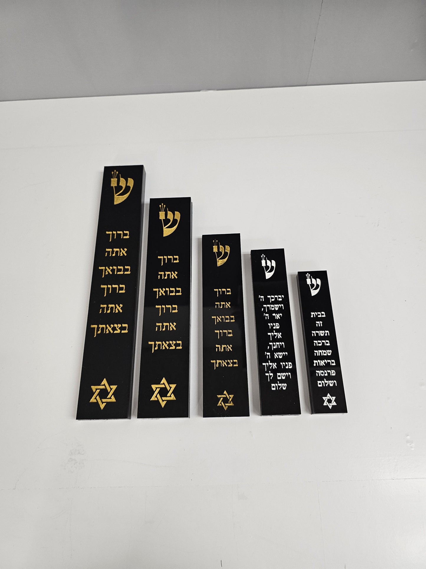 Personalized Jewish Mezuzah,Custom Acrylic Mezuzah Case, Modern & Personalized Jewish Home Blessing