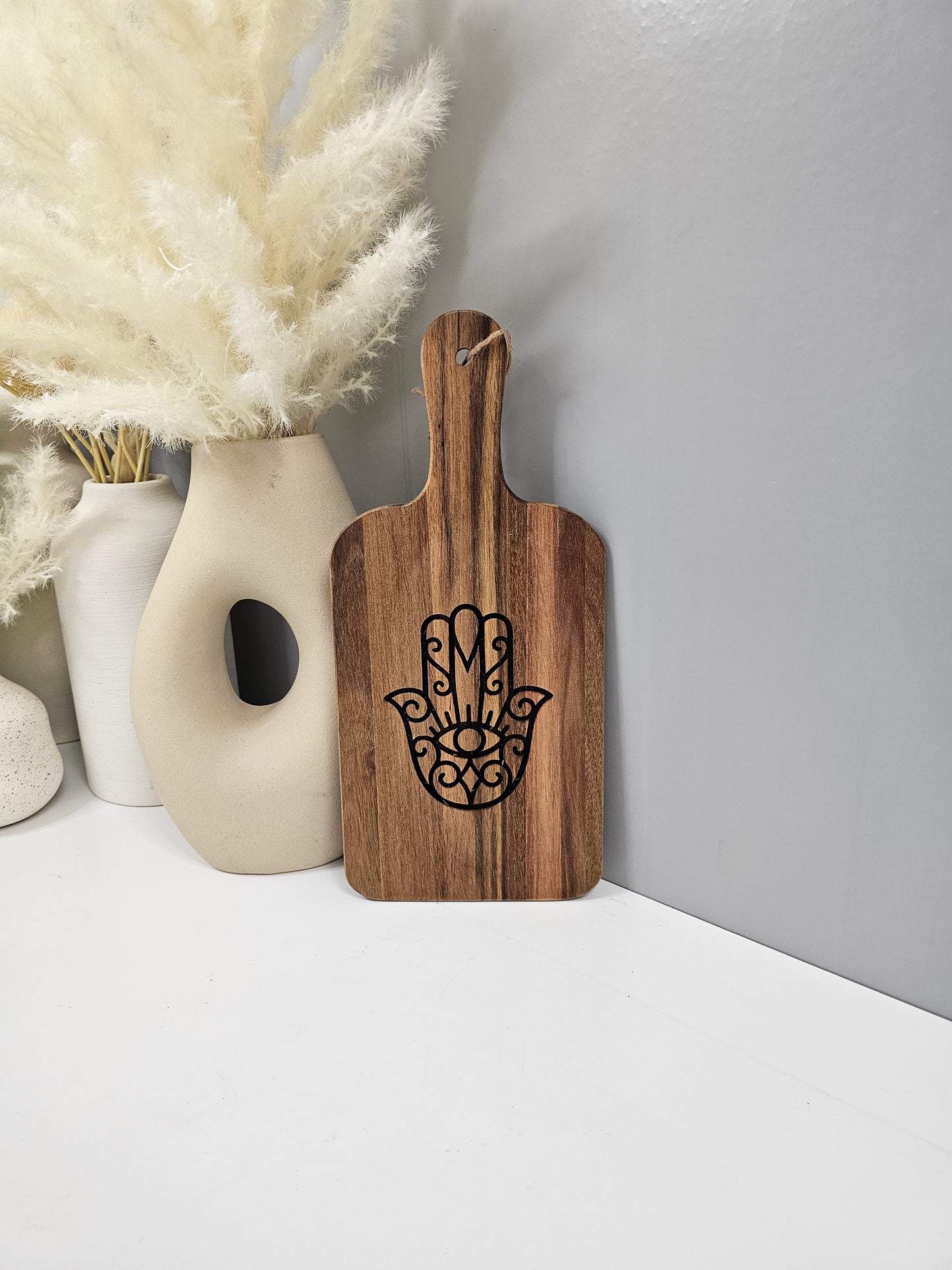 Custom Hamsa Design Cutting Wood Board.