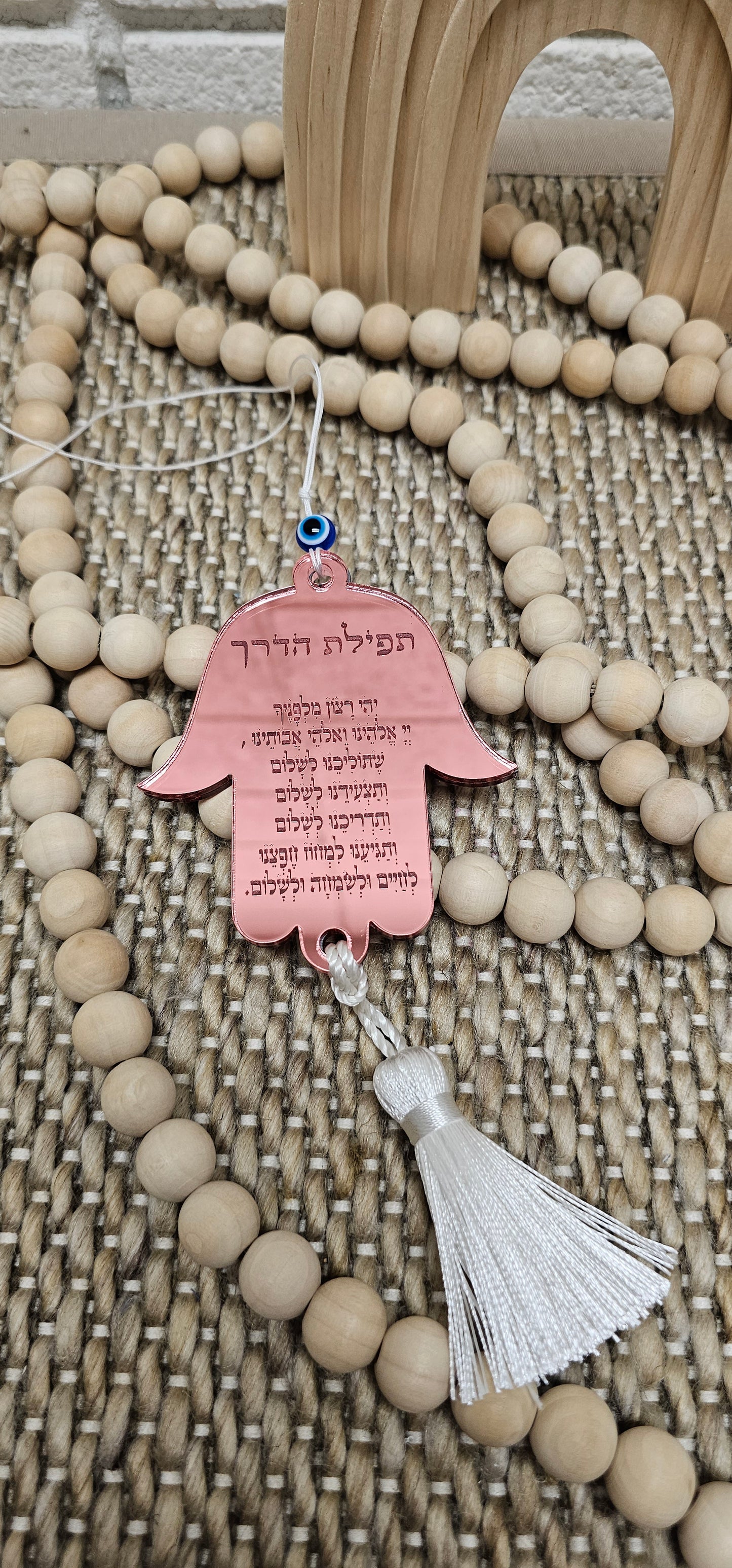 Personalized Hamsa Shape Car Mirror Charm