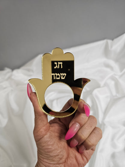 Hamsa Shape napkin holder,.
