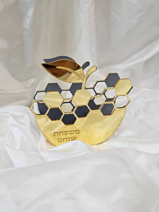 Elegant Honeycomb Apple Napkin Holder – Personalized Design