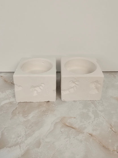 Natural Stone Look Candlesticks