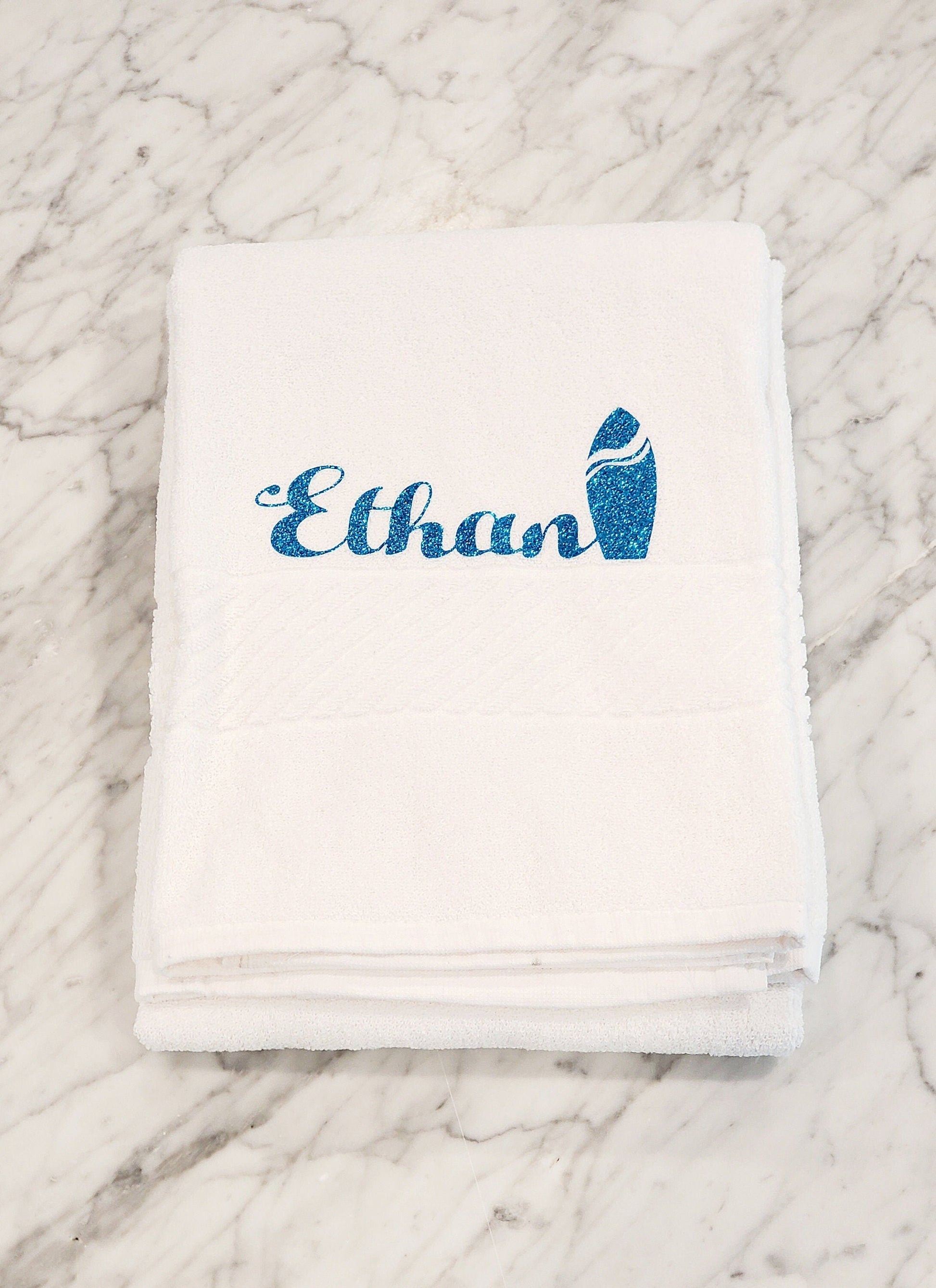 Custom white hands towels, Custom towels, White towels,Personalized towels,Pack of 4 towels,Hand Towels for Bathroom, Kitchen and Spa Towels