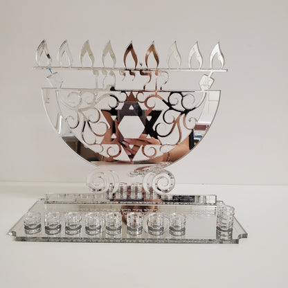 Custom menorah for Hanukkah, Custom menorah, Jewish menorah, Chanukah, Chanukia, Judica