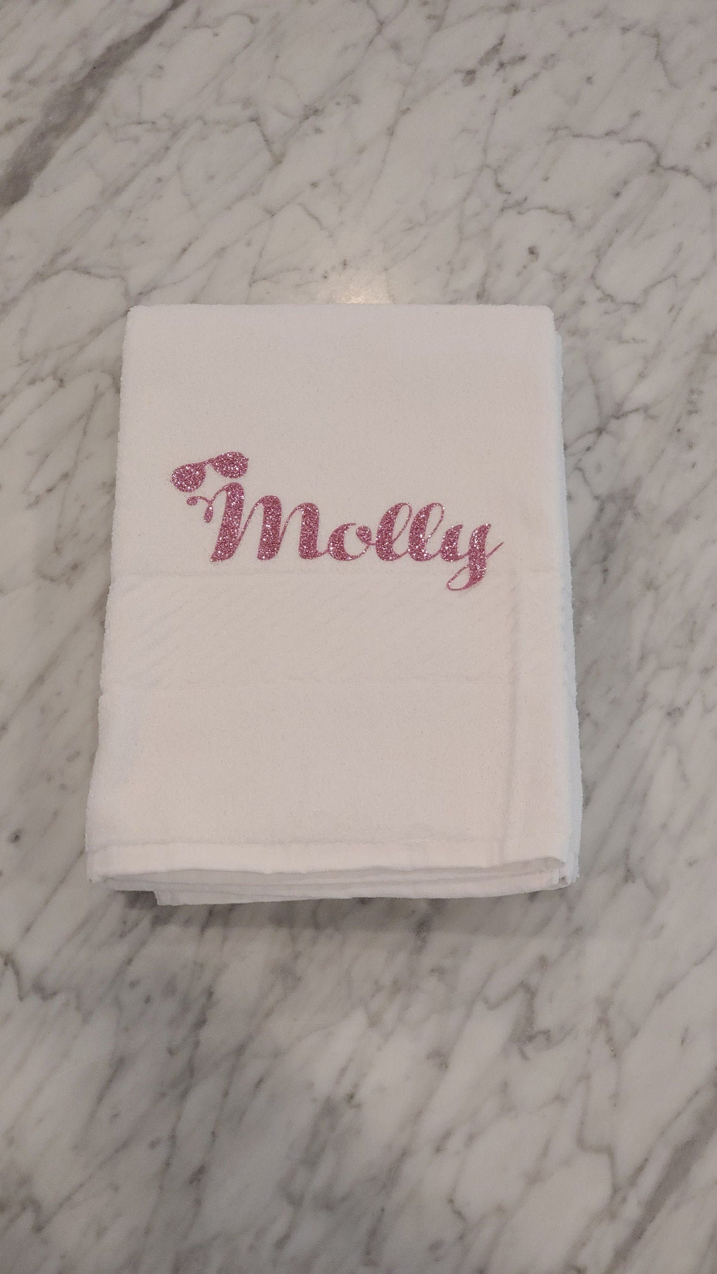 Custom white hands towels, Custom towels, White towels,Personalized towels,Pack of 4 towels,Hand Towels for Bathroom, Kitchen and Spa Towels