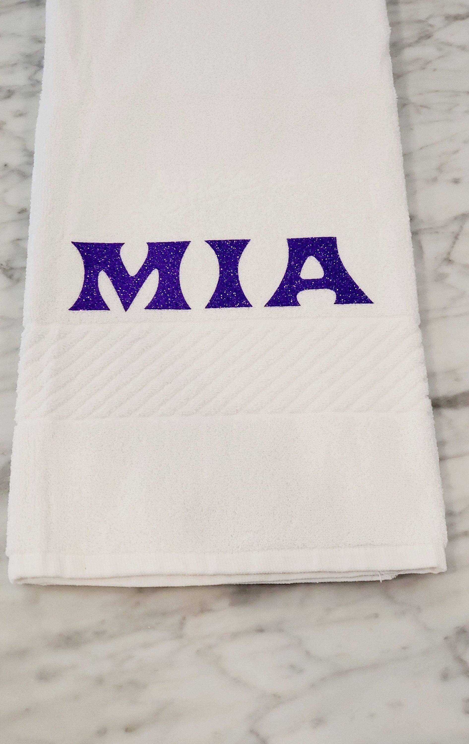 Custom white hands towels, Custom towels, White towels,Personalized towels,Pack of 4 towels,Hand Towels for Bathroom, Kitchen and Spa Towels