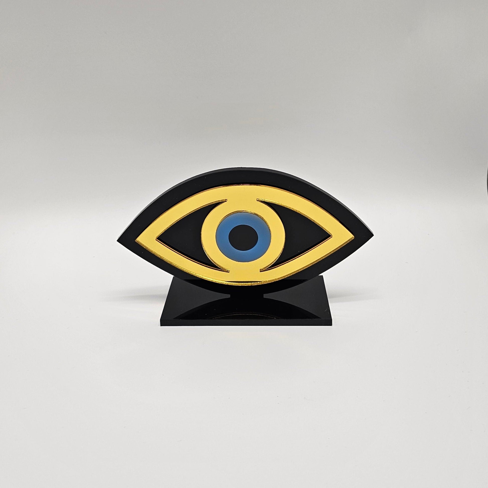 Handmade Plexiglass Evil Eye Table Decor, Evil Eye decor, Home Decor, Protection Ornament,Evil Eye Gift, Maroccan Decor