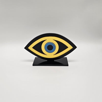 Handmade Plexiglass Evil Eye Table Decor, Evil Eye decor, Home Decor, Protection Ornament,Evil Eye Gift, Maroccan Decor