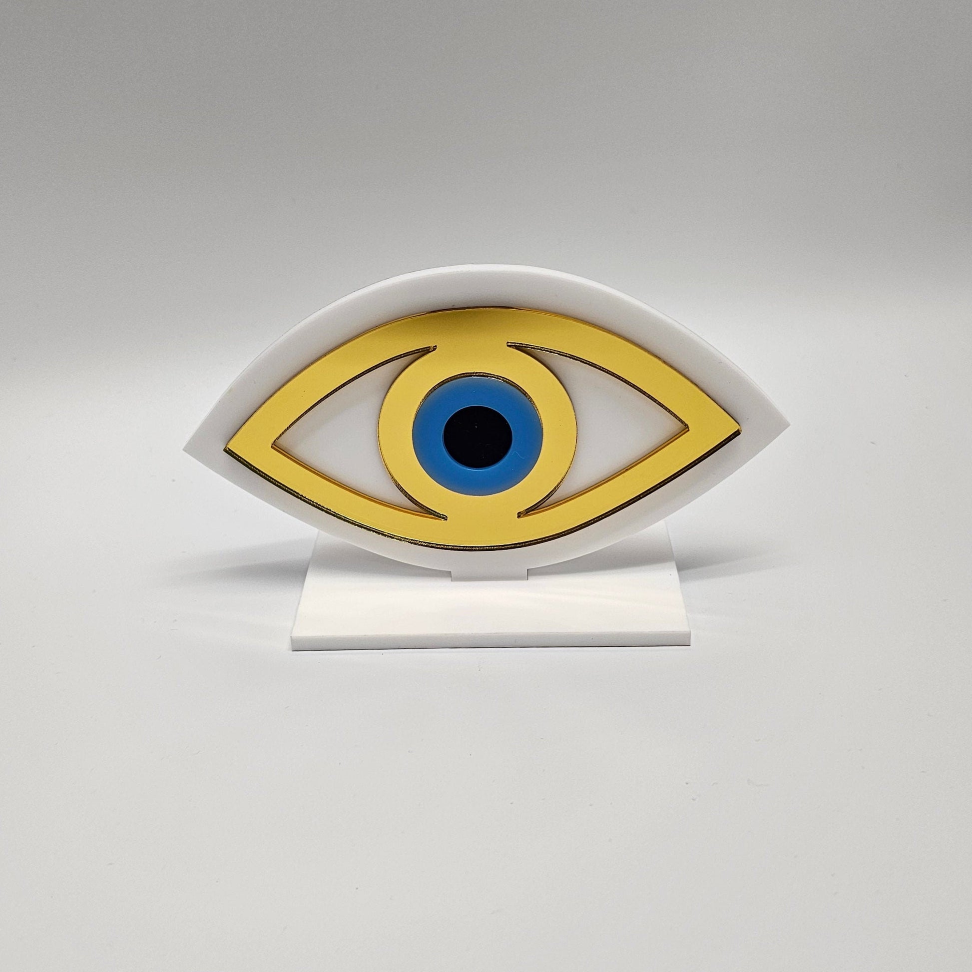 Handmade Plexiglass Evil Eye Table Decor, Evil Eye decor, Home Decor, Protection Ornament,Evil Eye Gift, Maroccan Decor
