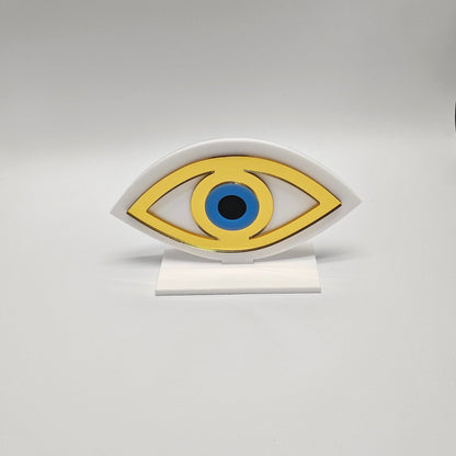 Handmade Plexiglass Evil Eye Table Decor, Evil Eye decor, Home Decor, Protection Ornament,Evil Eye Gift, Maroccan Decor