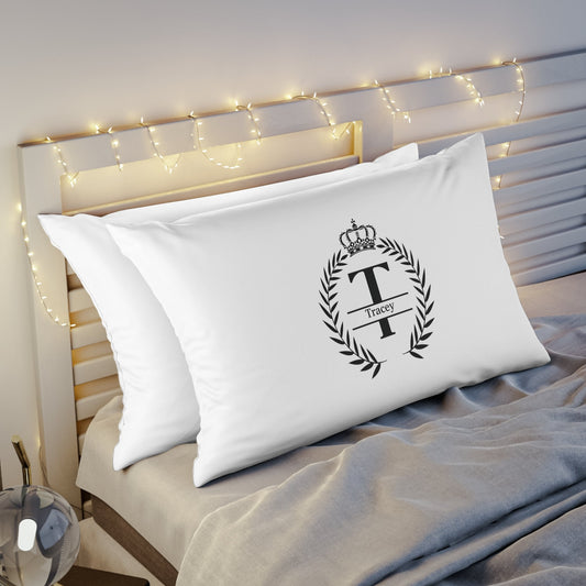 Personalized Monogram Bed Pillow Cases,Custom Initials & Name Print, Custom Pillow Cases, Men Pillow Case, Women Pillow Case.