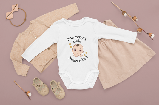 Mommys Little Matzah Bowl Infant Long Sleeve Bodysuit