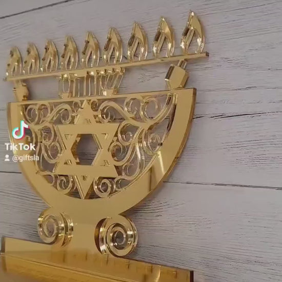 Custom menorah for Hanukkah, Custom menorah, Jewish menorah, Chanukah, Chanukia, Judica