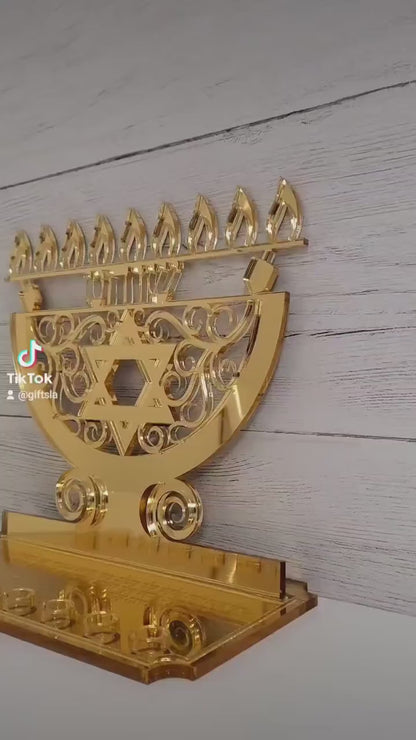 Custom menorah for Hanukkah, Custom menorah, Jewish menorah, Chanukah, Chanukia, Judica